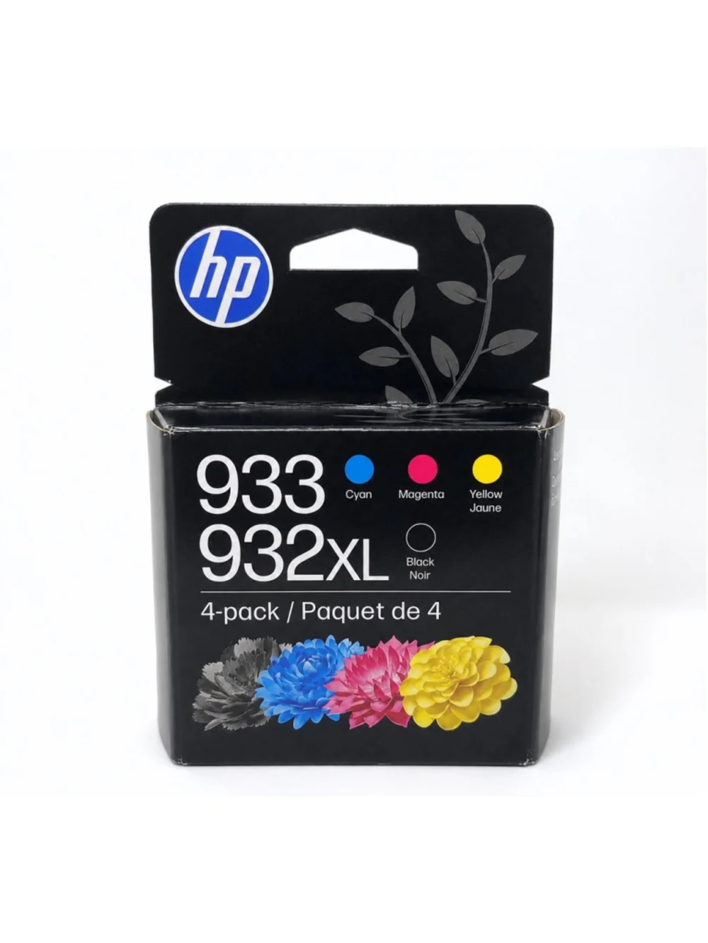 HP 932XL 933 Ink 4-Pack Black Cyan Magenta Yellow OEM N9H62FN• NEW